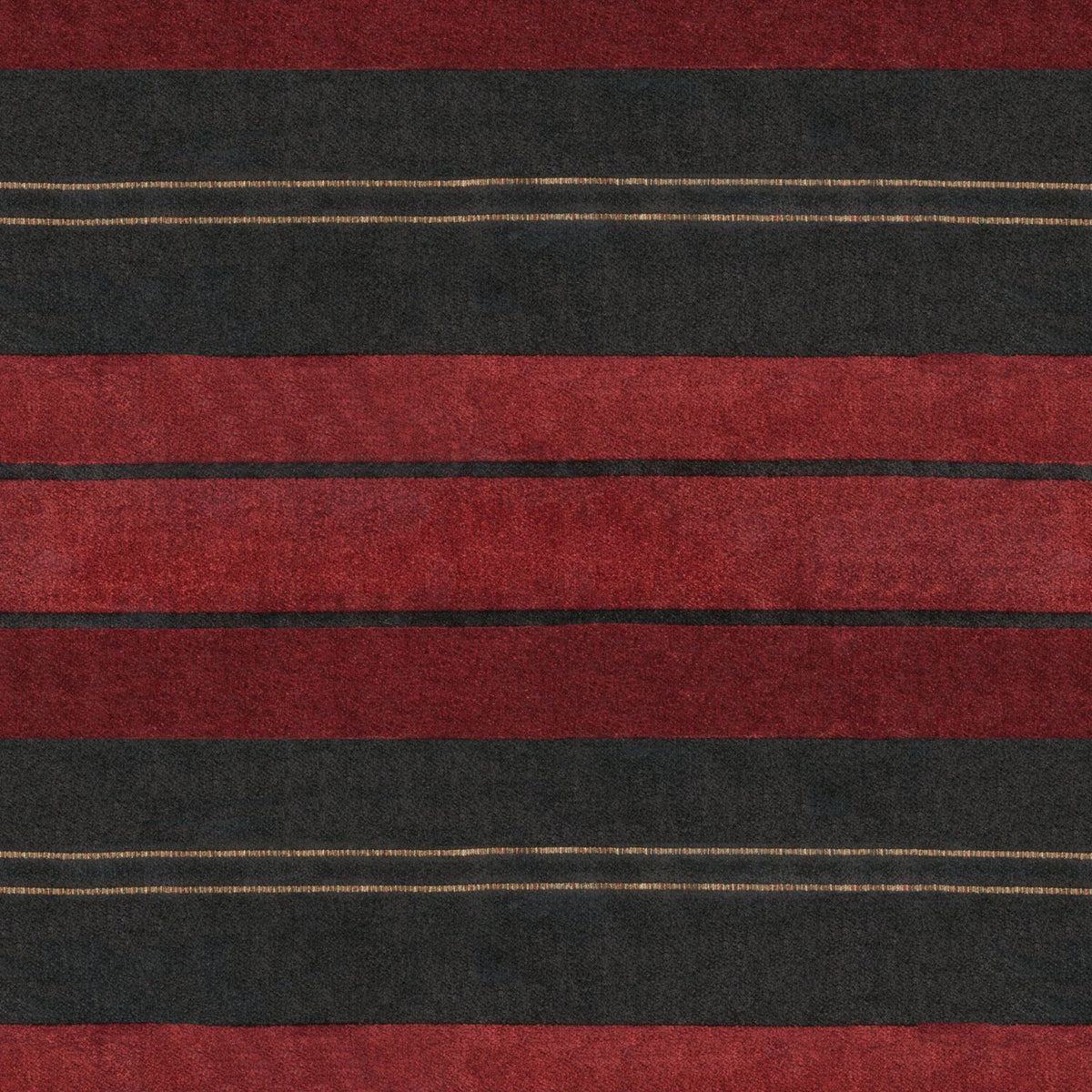 POLIN RED STRIPED SOFA FABRIC