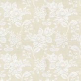 SABRINA IVORY FLORAL CURTAIN FABRIC