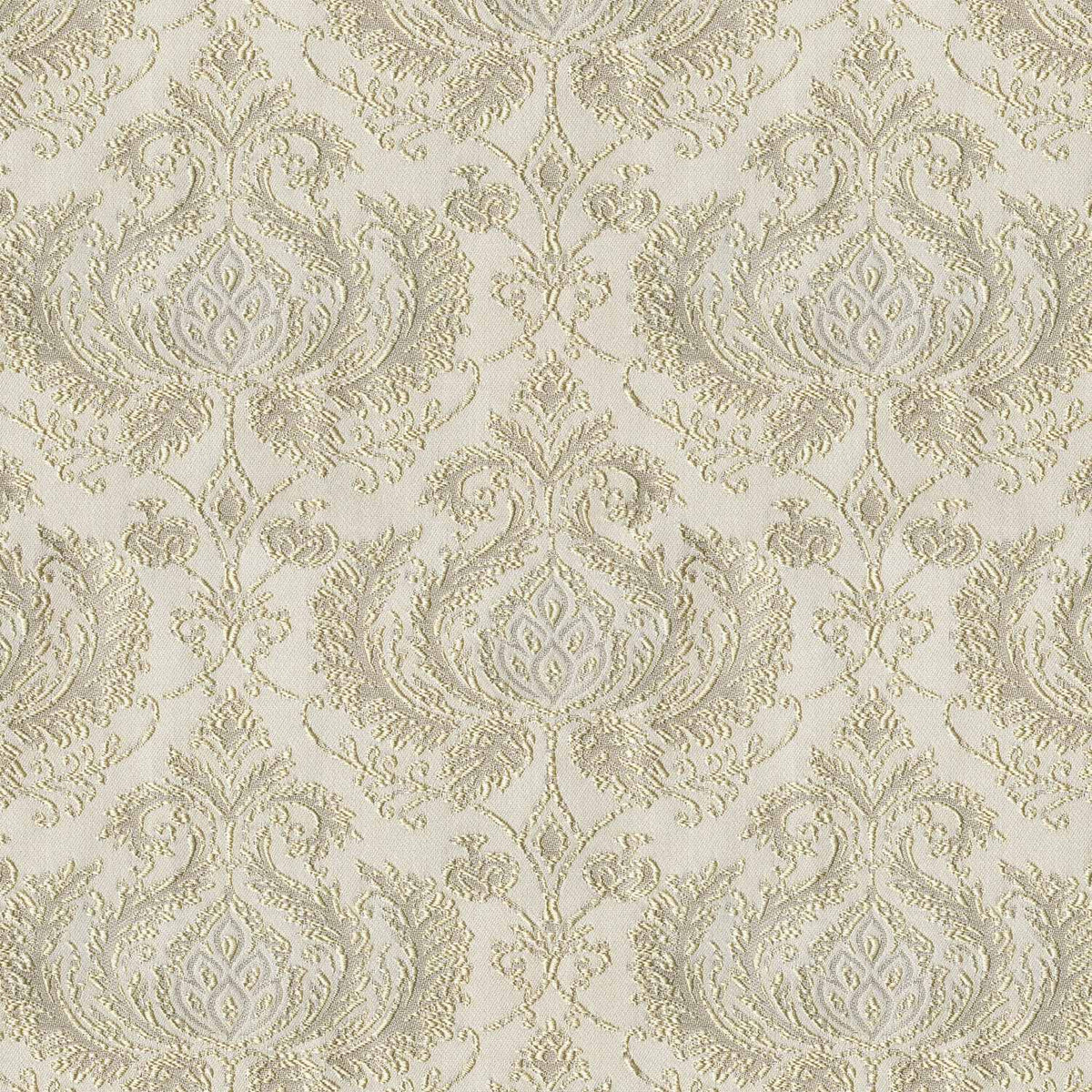 DAYANA WHITE FAWN FLORAL CURTAIN FABRIC