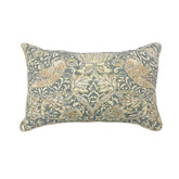 WM GREY MACHINE EMBROIDERY CUSHION COVER