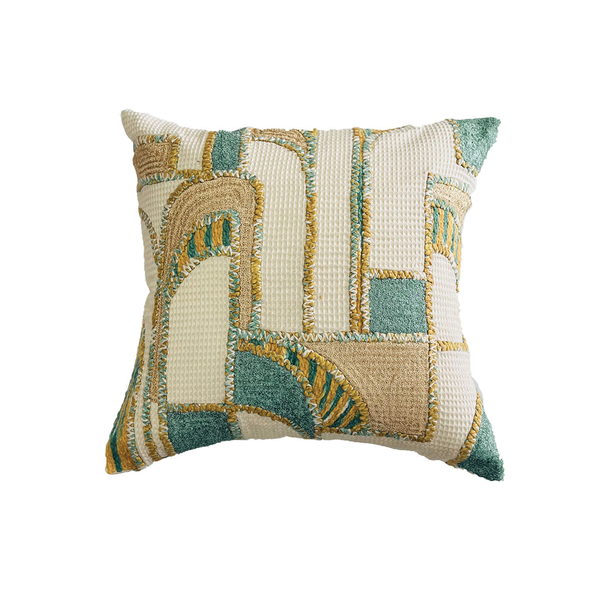 AMB BLUE EMBROIDERY CUSHION COVER