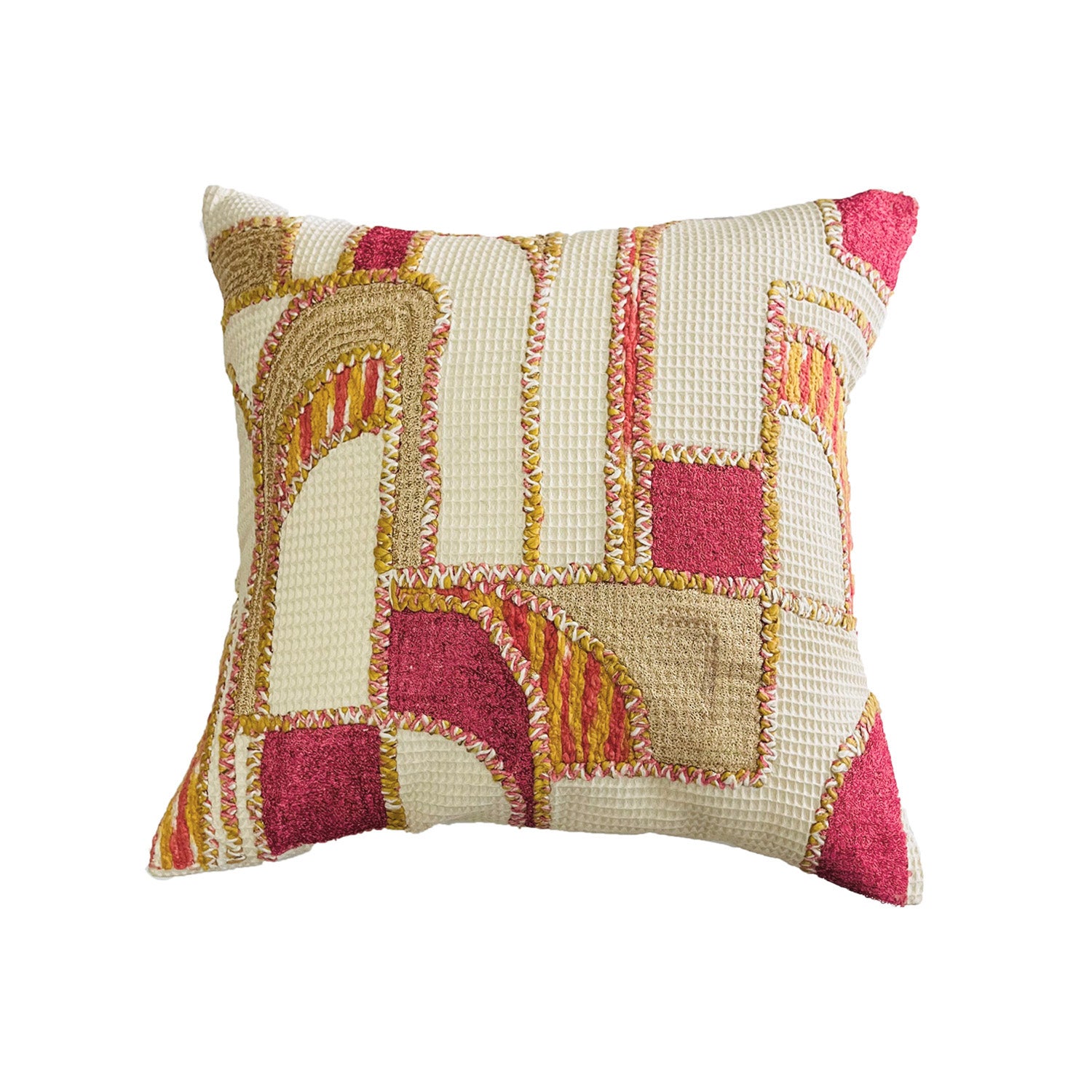 AMB PINK EMBROIDERY CUSHION COVER