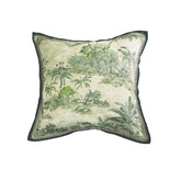 AMTR GREEN BEACH FLORAL CUSHION COVER