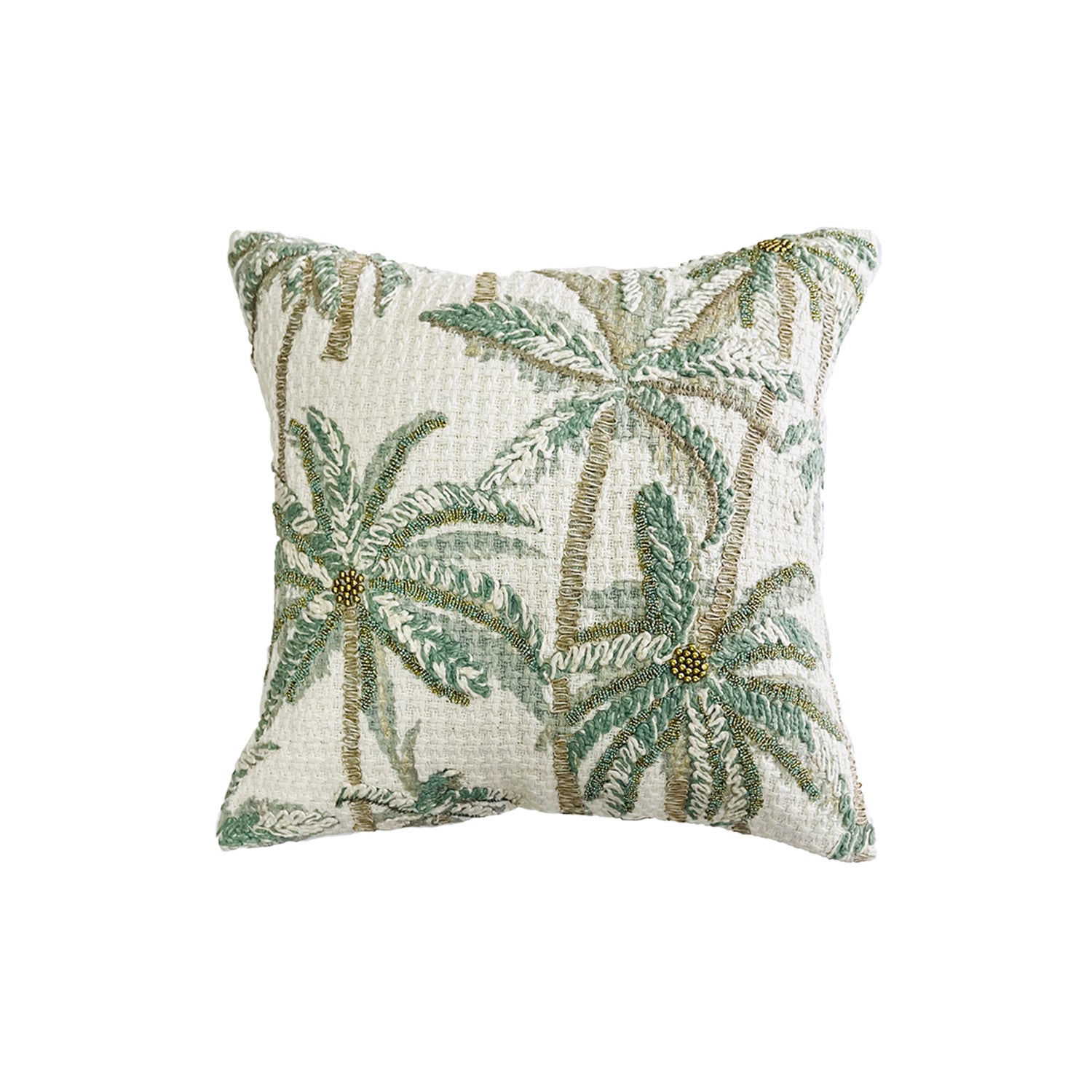AMTR GREEN TREE EMBROIDERY CUSHION COVER