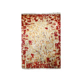 HANDKNOTTED WOOLEN RED TRADITIONAL CARPET