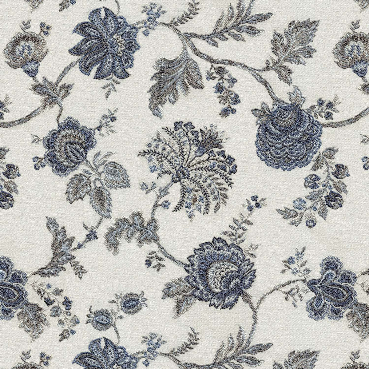 SOOMIN BLUE FLORAL SOFA FABRIC