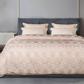 MODAL JACQUARD 600TC GOLD MIRROR DOUBLE BEDSHEET