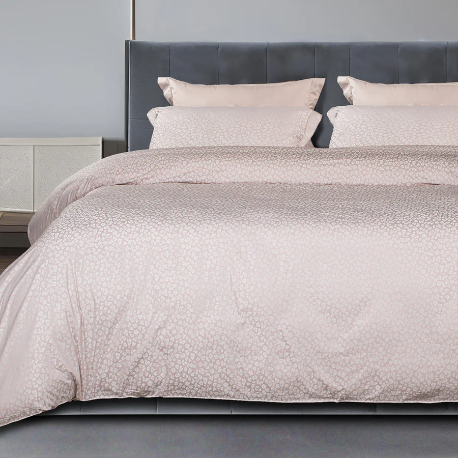 MODAL JACQUARD 600TC ROSE LEOPARD DOUBLE BEDSHEET