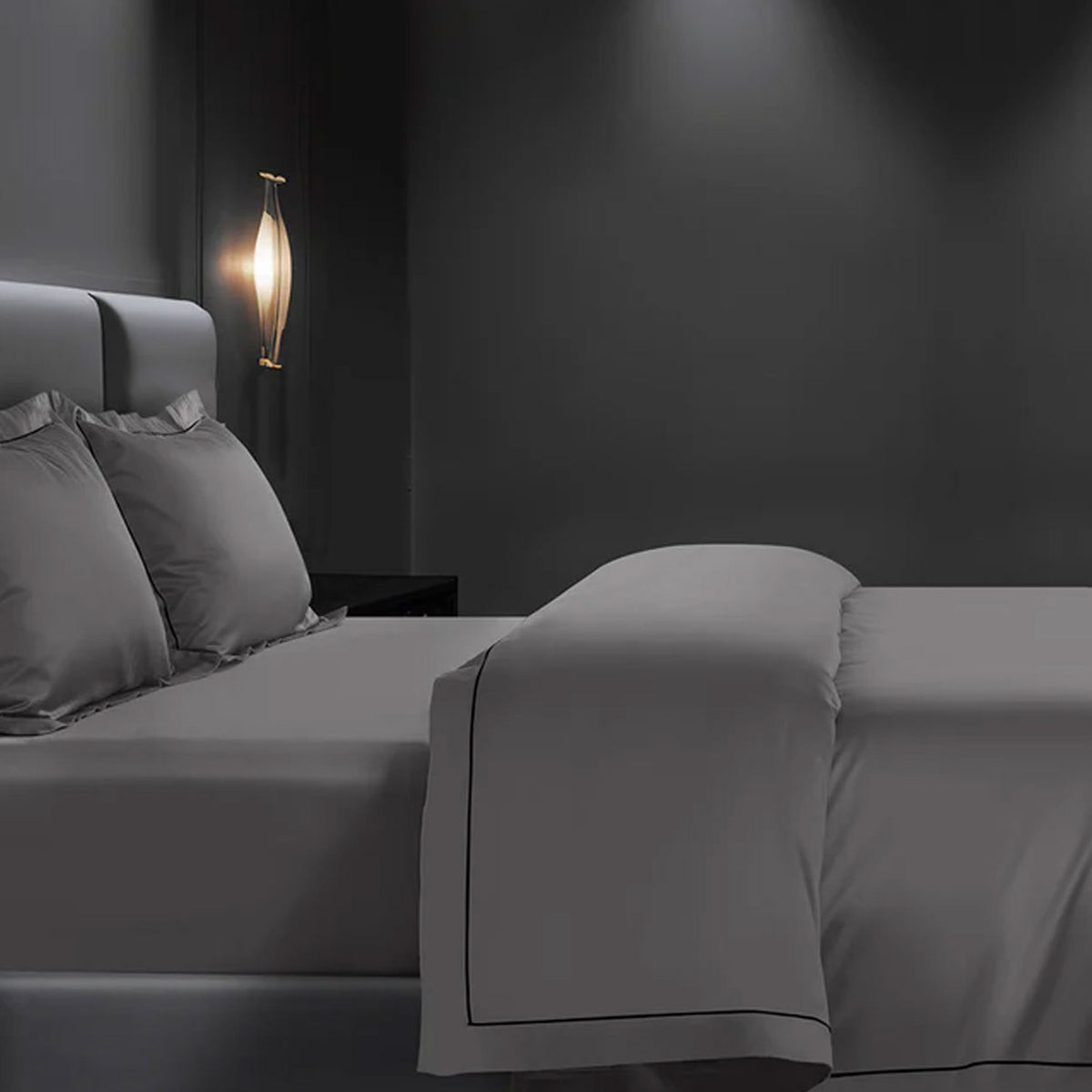 EGYPTION SLATE PLAIN DOUBLE BEDSHEET