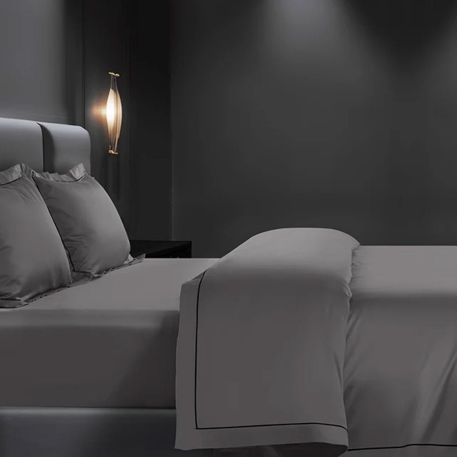 EGYPTION SLATE PLAIN DOUBLE BEDSHEET