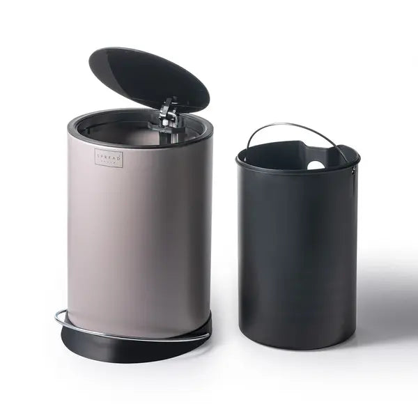 BROWN ROUND DUSTBIN 6LTR