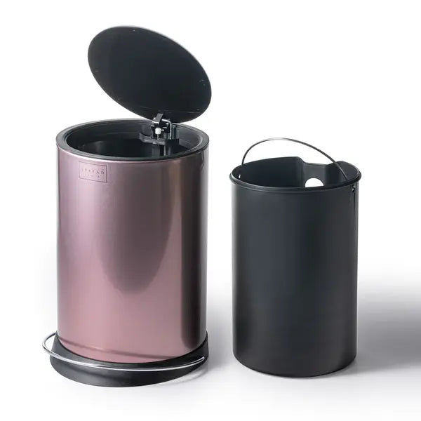 ROSE GOLD ROUND DUSTBIN 6LTR