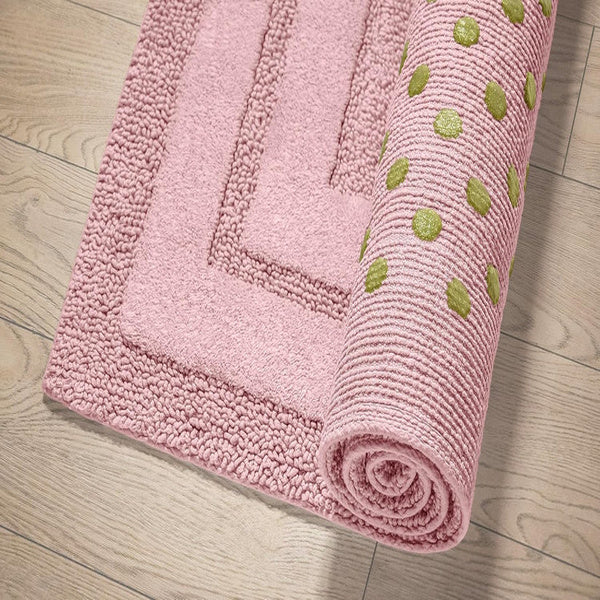 SIRIO ROSA FRAGOLA PINK LUXURY TUFTED COTTON BATHMAT