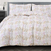 FOUR SEASONS XL BEIGE LEAFS DOUBLE BEDSHEET