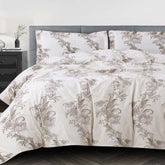 FOUR SEASONS XL WHITE FLORAL DOUBLE BEDSHEET