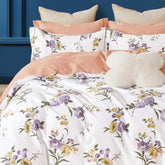 FOUR SEASONS XL WHITE FLORAL DOUBLE BEDSHEET