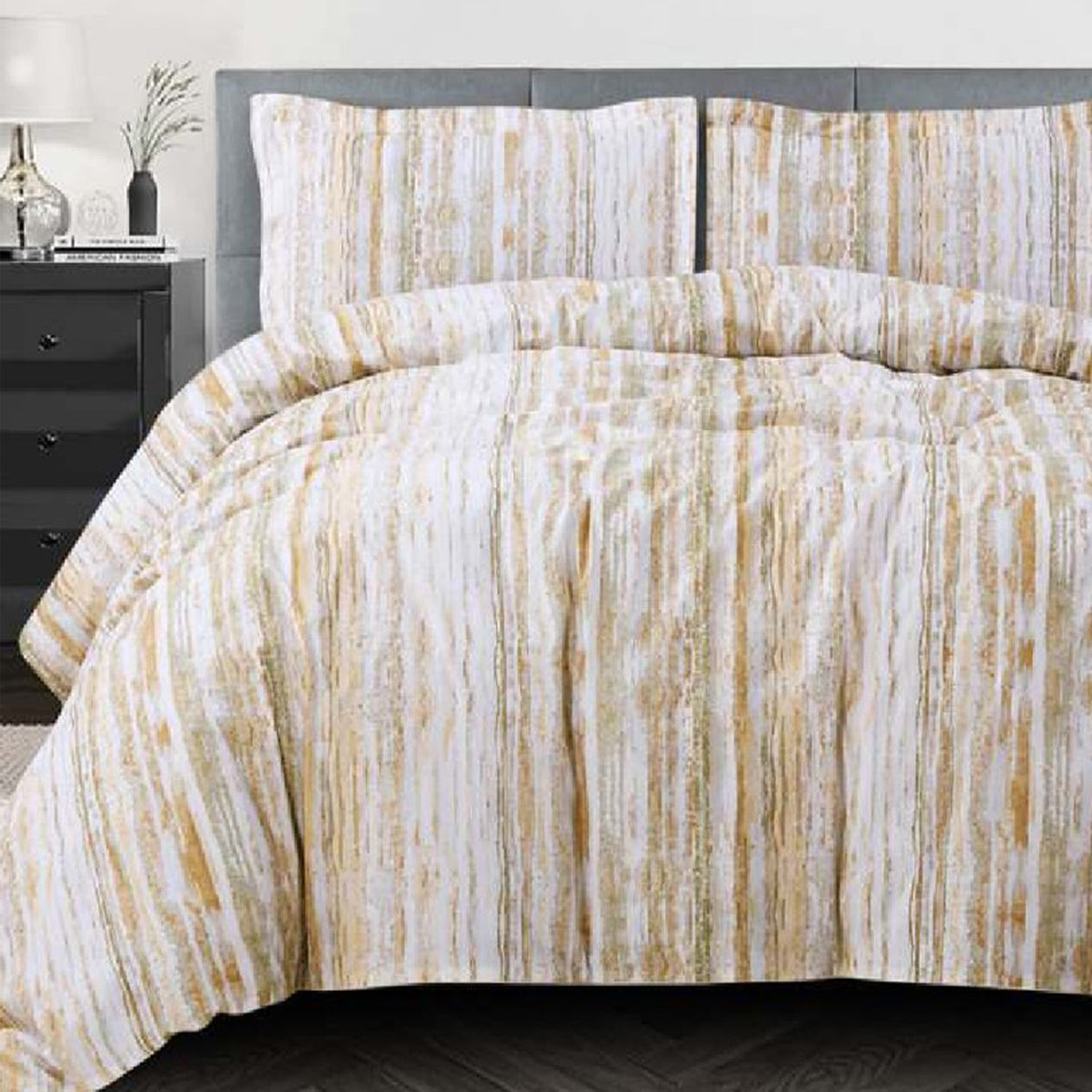 FOUR SEASONS XL YELLOW MODERN DOUBLE BEDSHEET