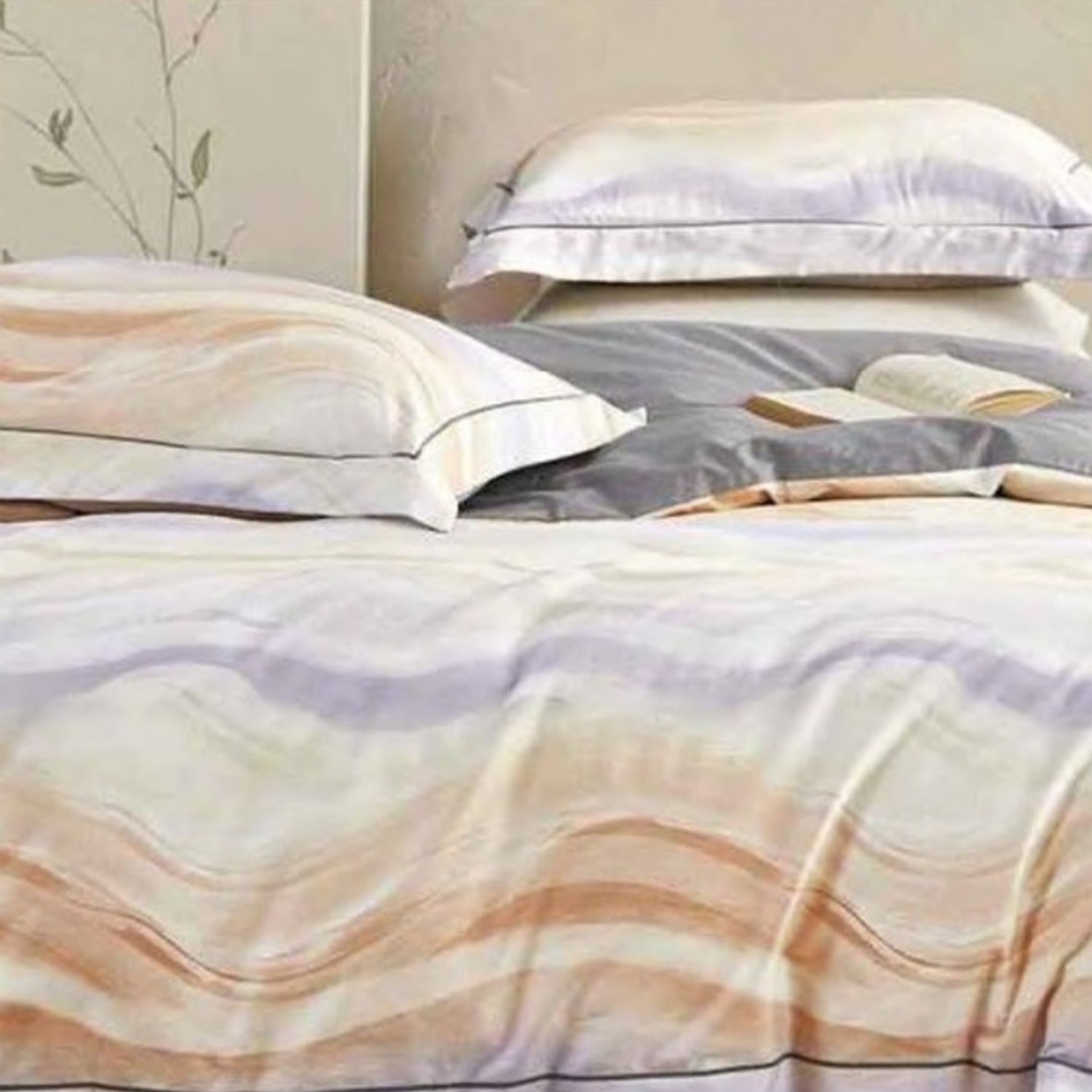 FOUR SEASONS XL LIGHT PURPLE MODERN DOUBLE BEDSHEET