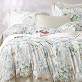 FOUR SEASONS XL WHITE FLORAL DOUBLE BEDSHEET