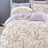 FOUR SEASONS XL OYSTER PINK FLORAL DOUBLE BEDSHEET