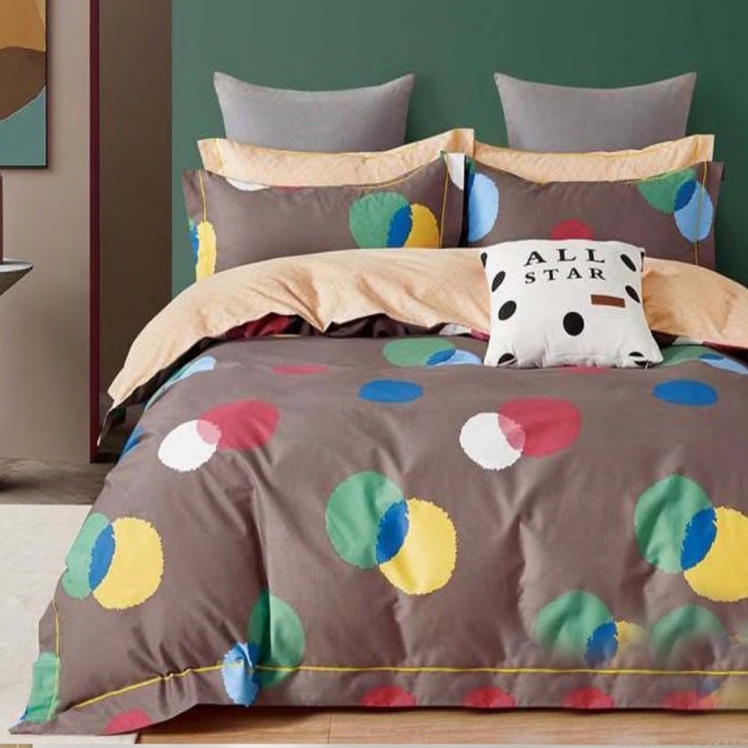 FOUR SEASONS XL MULTICOLOR MODERN DOUBLE BEDSHEET