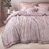 TENCEL PINK FLORAL DOUBLE BEDSHEET