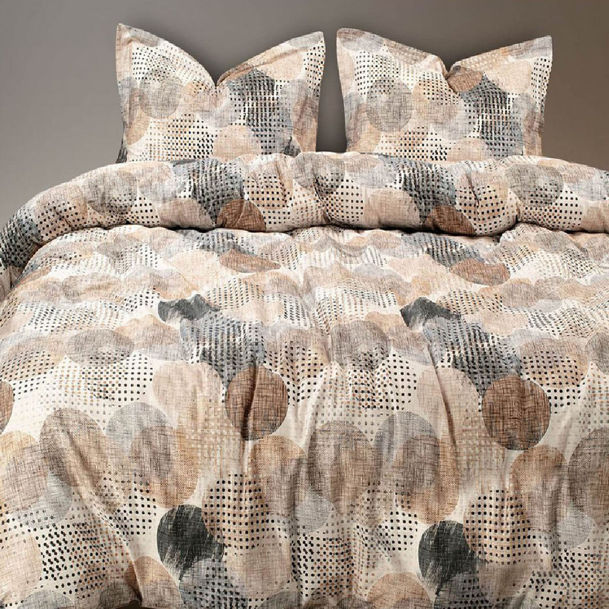 GLOBAL LIVING SG BEIGE MODERN DOUBLE BEDSHEET
