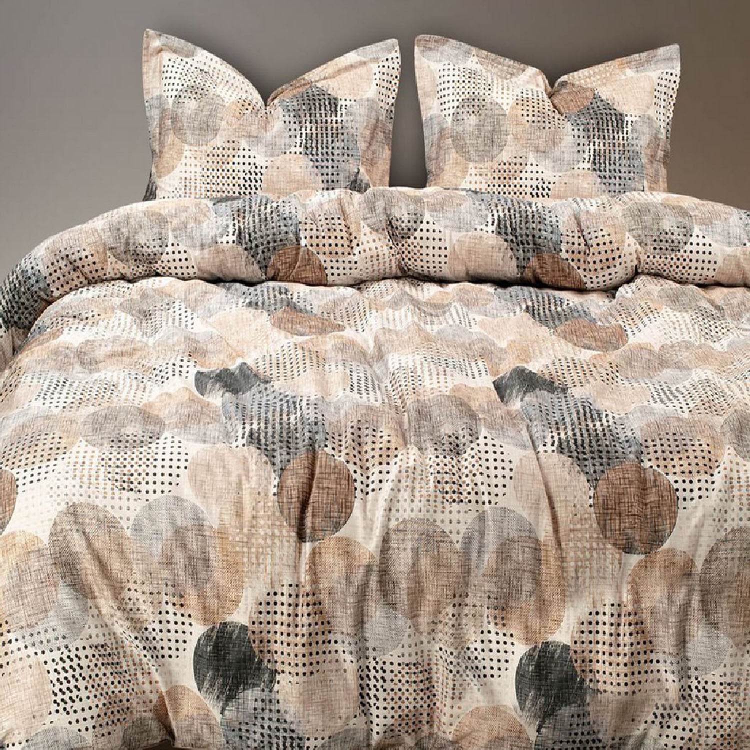 GLOBAL LIVING SG BEIGE MODERN DOUBLE BEDSHEET