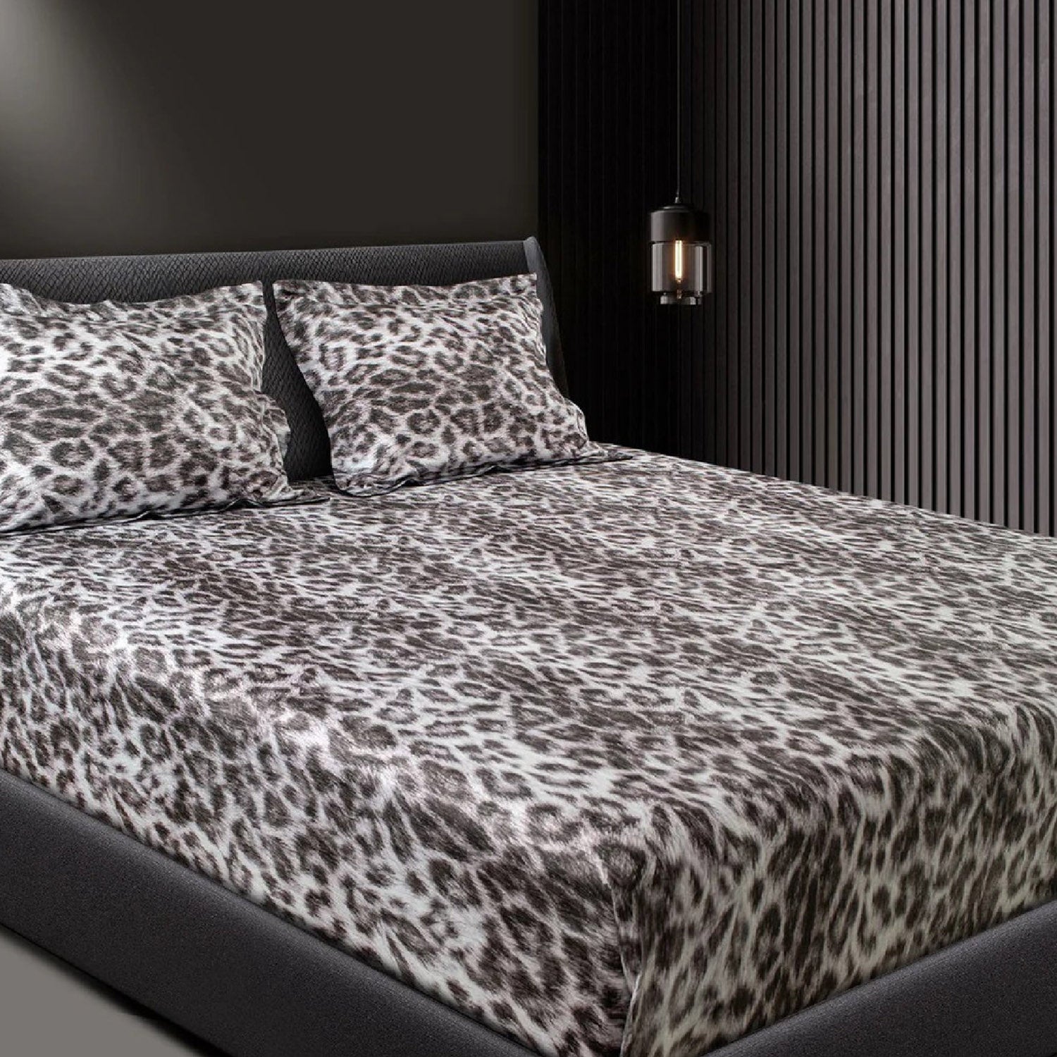 GLOBAL LIVING SG GREY MODERN DOUBLE BEDSHEET