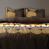 GLOBAL LIVING SG DARK BROWN MODERN DOUBLE BEDSHEET