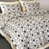 GLOBAL LIVING SG BEIGE MODERN DOUBLE BEDSHEET