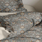 GLOBAL LIVING SG BROWN FLORAL DOUBLE BEDSHEET
