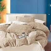 FOUR SEASONS BEIGE MODERN DOUBLE BEDSHEET