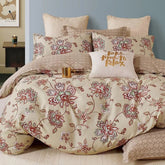 FOUR SEASONS BROWN FLORAL DOUBLE BEDSHEET