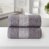 BAMBOO 01GREY ULTRA ABSORBENT 2PC HAND TOWEL