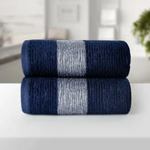 BAMBOO NAVY ULTRA ABSORBENT 2PC HAND TOWEL
