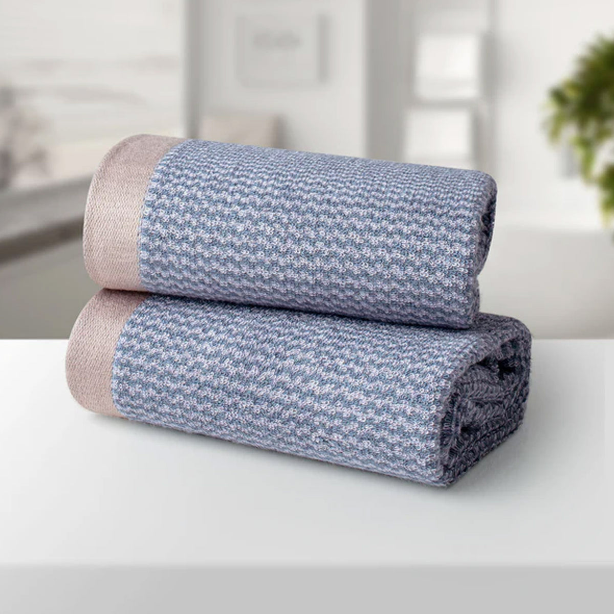 BAMBOO 02GREY ULTRA ABSORBENT 2PC HAND TOWEL