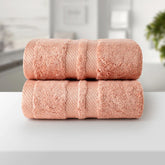 BAMBOO ORANGE ULTRA ABSORBENT 2PC HAND TOWEL