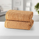 BAMBOO BROWN ULTRA ABSORBENT 2PC HAND TOWEL