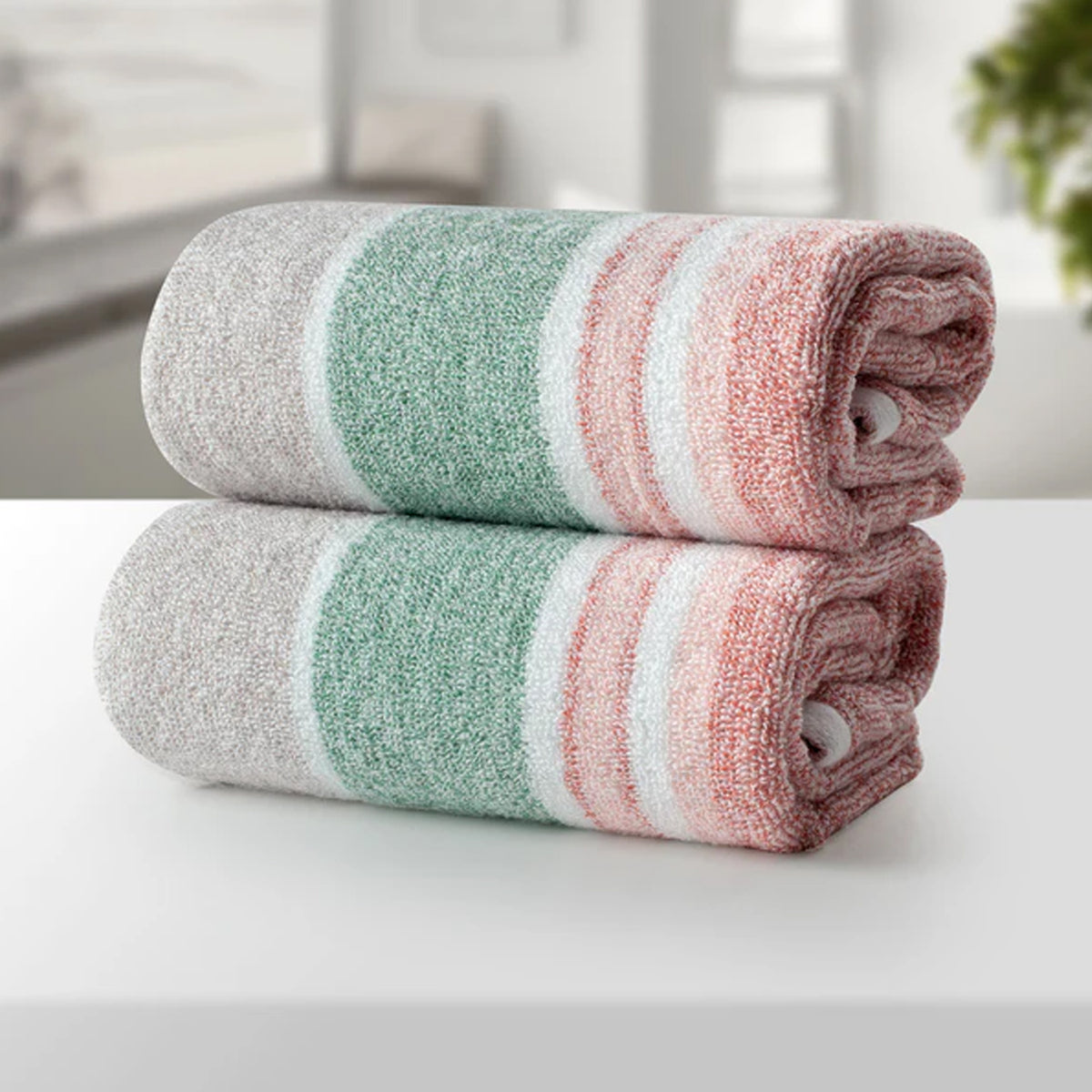 BAMBOO BROWN ULTRA ABSORBENT 2PC HAND TOWEL
