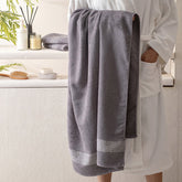 BAMBOO GREY01 LIGHTWEIGHT LUXURY BATH TOWEL
