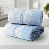 BAMBOO BLUE 100% LUXURY COTTON 2PC HAND TOWEL