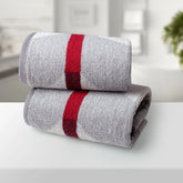 BAMBOO GREY 100% LUXURY COTTON 2PC HAND TOWEL