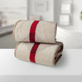 BAMBOO COFFEE 100% LUXURY COTTON 2PC HAND TOWEL
