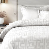 ITALIAN COUTURE SILVER MODERN DOUBLE BEDSHEET