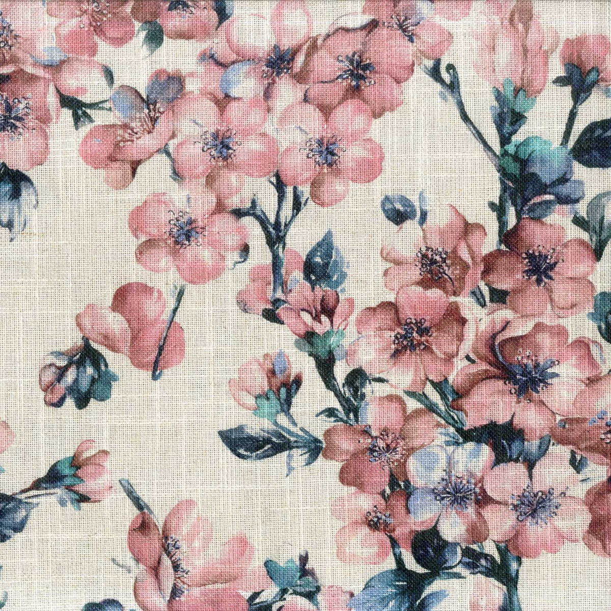 AMORI PINK FLORAL SHEER FABRIC