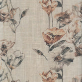 SOLAN BROWN FLORAL SHEER FABRIC