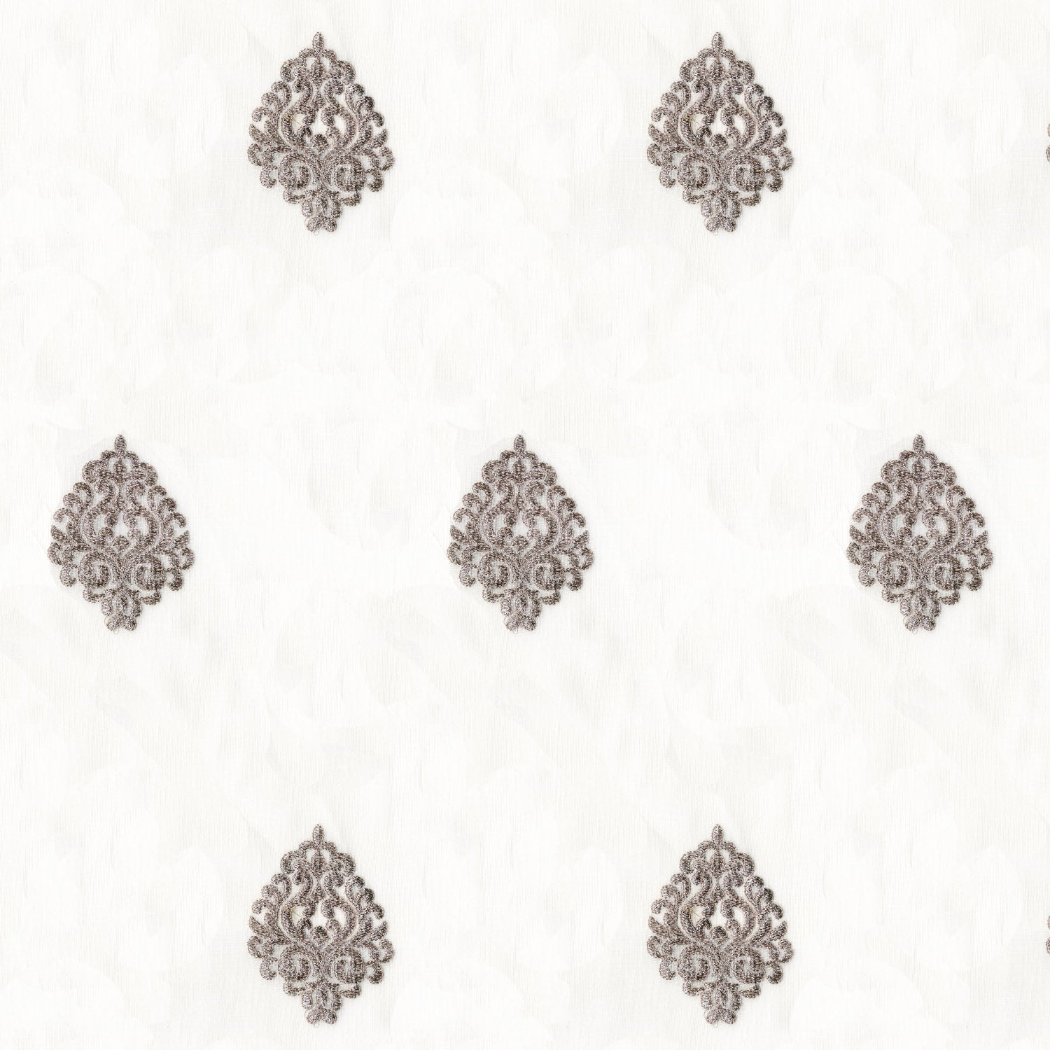 CHIBA CREAM COPPER PLAIN SHEER FABRIC