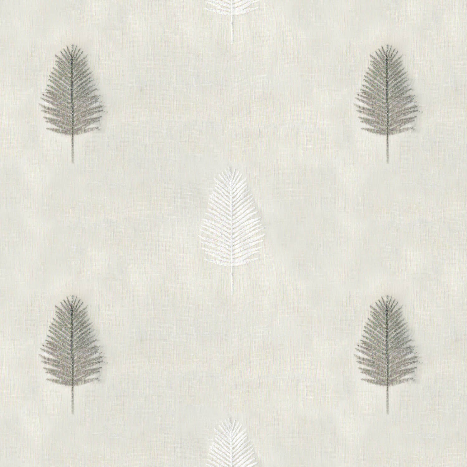 CALICO CREAM LEAFS SHEER FABRIC