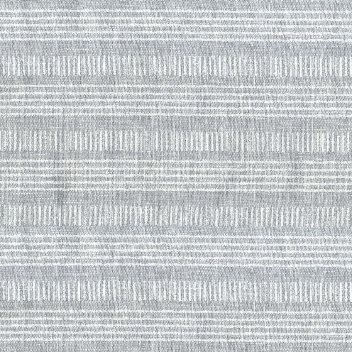 CALICO SILVER STRIPED CURTAIN FABRIC